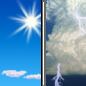 Wednesday: A chance of showers and thunderstorms after 2pm.  Mostly sunny, with a high near 78.